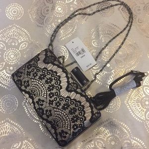 Beautiful satin with lace overlay purse